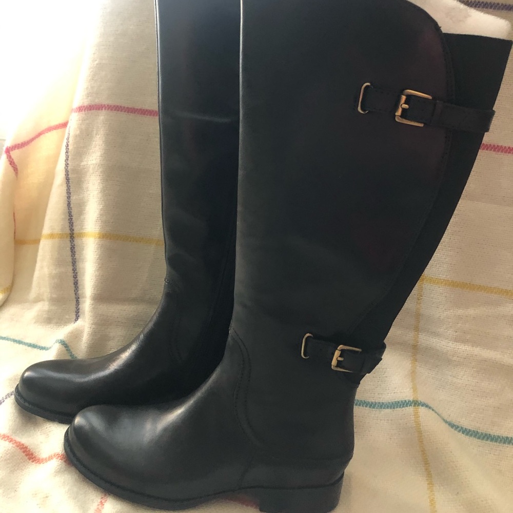 Naturalizer Jamison Wide Calf Black Boots
